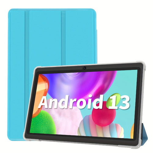 Tablette Android 13 de 7 po avec étui de protection, 32 Go, batterie 3500 mAh