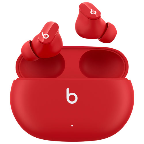 Beats Studio Buds Rouge - Écouteurs Sans Fil à Réduction de Bruit Active