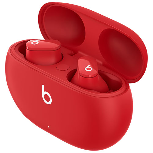 Beats Studio Buds Rouge - Écouteurs Sans Fil à Réduction de Bruit Active