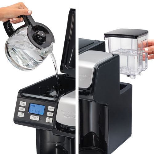 Hamilton Beach FlexBrew Trio - Cafetière 3-en-1, Noire (49905C) (BOITE OUVERTE)