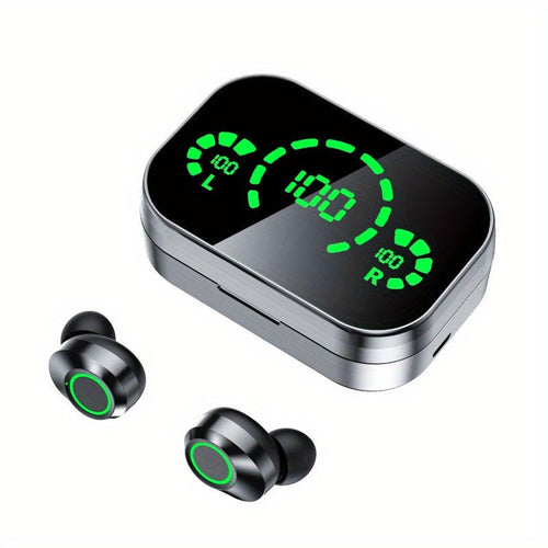 Écouteurs sport sans fil Bluetooth 5.4 stéréo avec boîtier de recharge