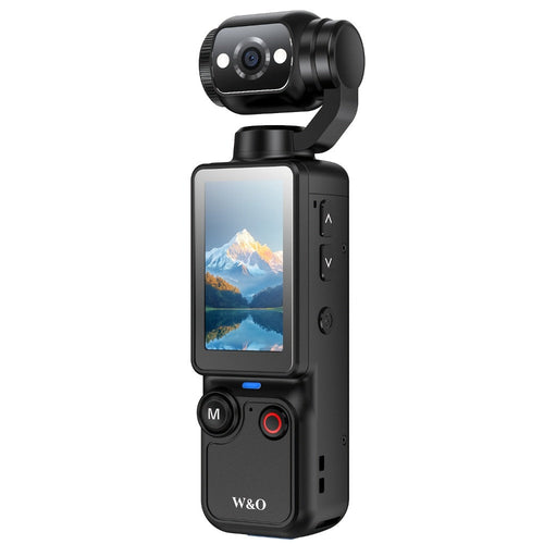 Caméra d'action ultralégère 4-en-1 1080p à objectif rotatif 360° et stabilisation