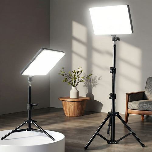 Anneau lumineux de bureau 10 po avec support pour téléphone, pour diffusion et maquillage
