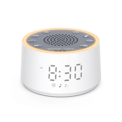 Dreamegg D1 Nova — White Noise Machine & Alarm Clock, 10-Colour Night Light