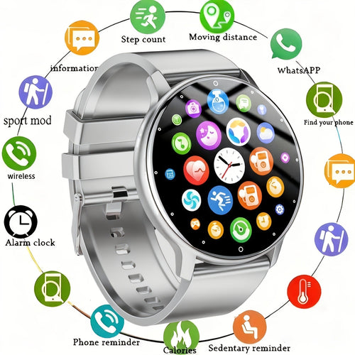 Fitness Tracker Smartwatch, 1.28" Display, Step Counter and Sleep Tracking