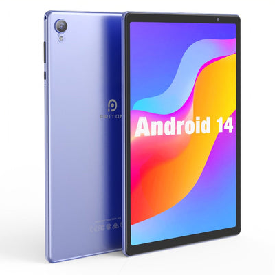 Tablette 10,1 po Android 14, 4 Go RAM (2+2), 32 Go, batterie 6000 mAh, étui en option