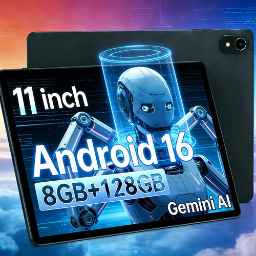 Tablette Android 15 de 11 po, processeur octacœur, Wi-Fi 6, choix de mémoire