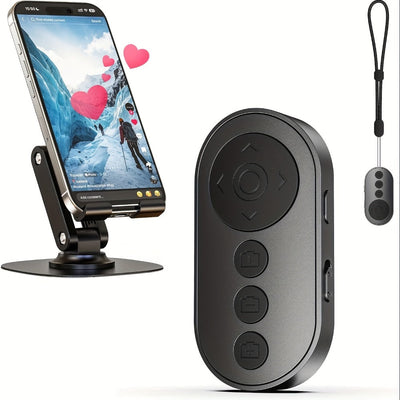 Bluetooth Remote for Video Scrolling, E-Book Page Turning and Camera Shutter