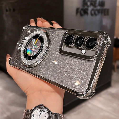 Glitter Case with Detachable Kickstand, Compatible with Galaxy S22 to S26