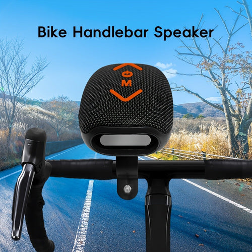 IPX5 Bluetooth Bike Speaker with Battery, FM Radio, TF Card and AUX