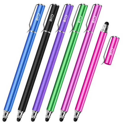 Ensemble de 6 stylets capacitifs à double pointe avec 30 pointes de rechange