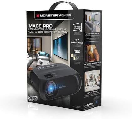 Projecteur Monster Image Pro MHV1-1051-CAN 720p HD LCD - Noir