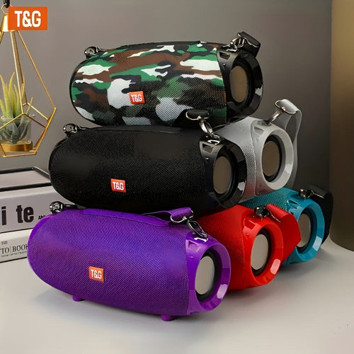 TG534 Portable Bluetooth Speaker with Dual Drivers, TWS, FM Radio and Built-In Mic