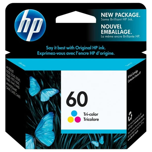 HP 60 - Cartouche d'encre originale tricolore (CC643WN)