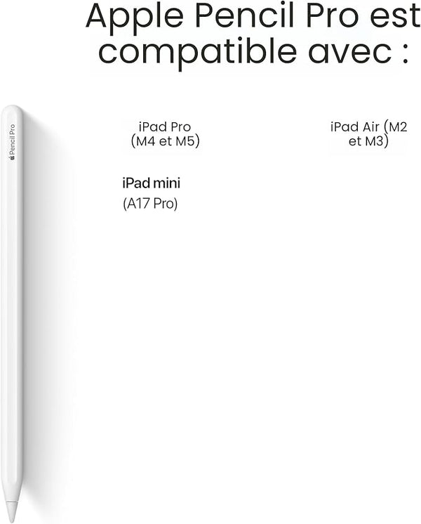 Apple Pencil Pro – Stylet sans fil pour iPad