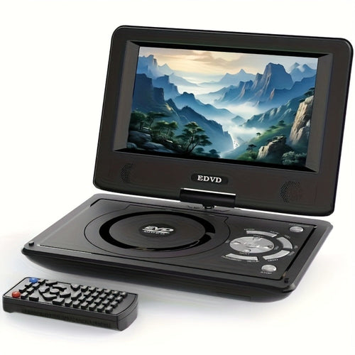 Lecteur DVD portable 9 po pour enfants, batterie rechargeable, multizone, 2 haut-parleurs