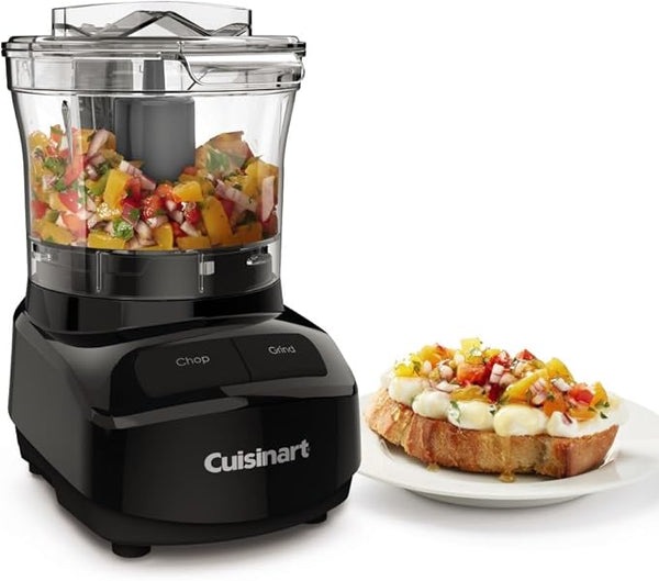 Cuisinart Mini Hachoir 3 Tasses CCH-3BKC – Compact, Polyvalent et Facile à Nettoyer (Boite ouverte)