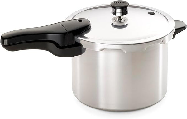 Presto 01362 – Autocuiseur en acier inoxydable de 6 pintes (5,7 L) avec base triple épaisseur, cuisson rapide et saine