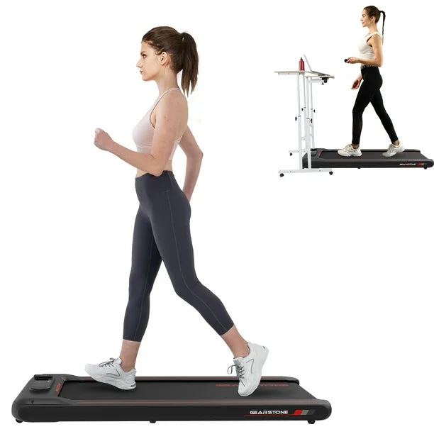 GEARSTONE - Tapis de marche sous bureau avec application, Walking Pad pour fitness