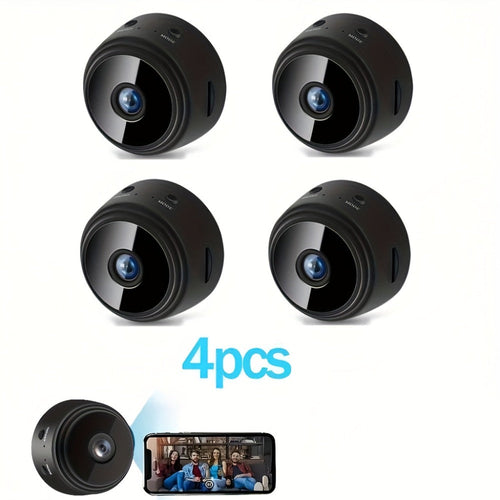 Indoor Security Cameras 1080p WiFi, 4-Pack, 150° Rotation