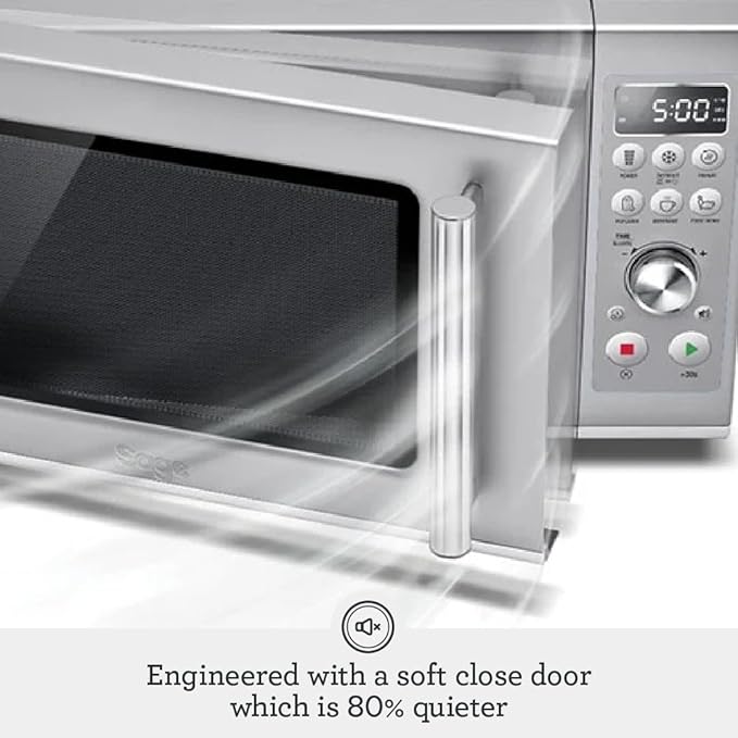 Breville Compact Wave Microwave Oven – Soft Close Door, Quiet and Intuitive (Open Box)