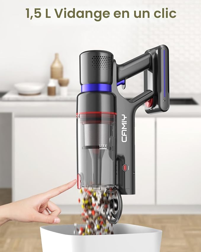 CAMIY GS-V05 – Powerful and Lightweight Cordless Stick Vacuum Cleaner (Open Box)