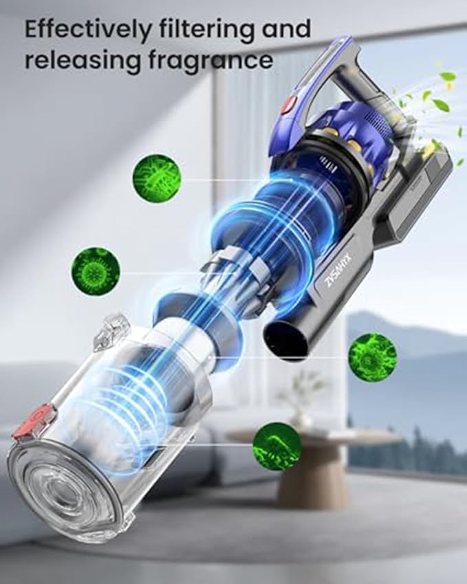 ZVSAHYX V17 – Powerful and Lightweight Cordless Stick Vacuum Cleaner (Open Box)