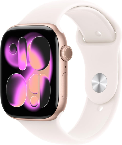 Apple Watch Series 11 — montre intelligente 46 mm GPS (or rose)