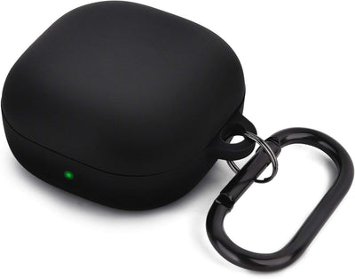 Black Silicone Case with Hook — for Samsung Galaxy Buds 2 Pro, Buds 2, Buds Pro, Buds Live and Buds FE