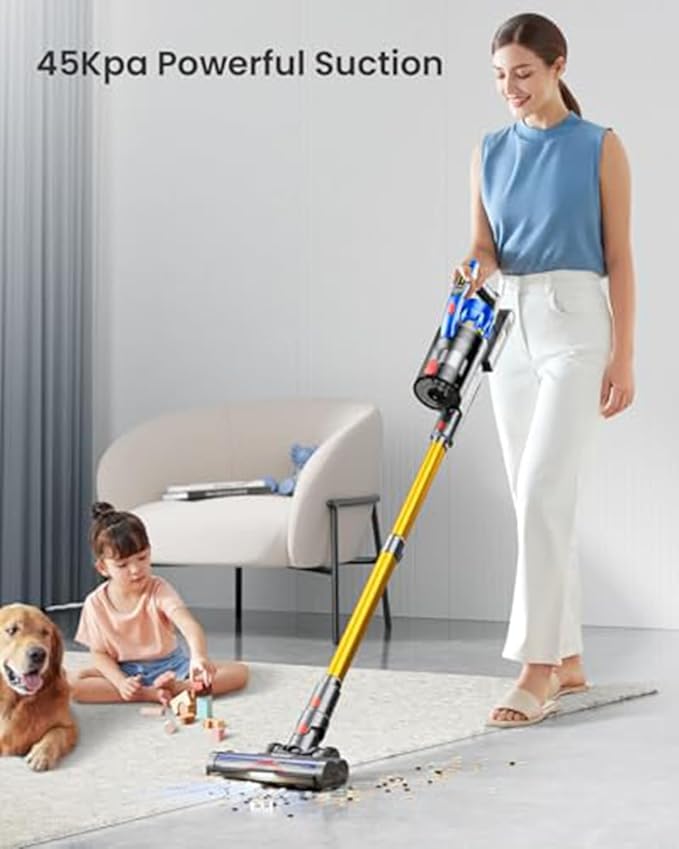 ZVSAHYX V17 – Powerful and Lightweight Cordless Stick Vacuum Cleaner (Open Box)
