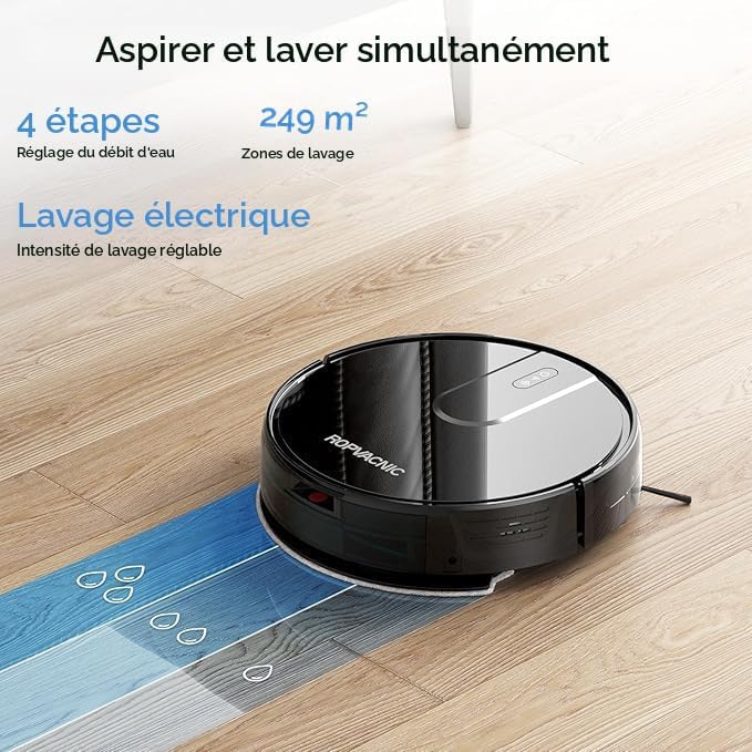 ROPVACNIC S1 – Intelligent and Autonomous Robot Vacuum Cleaner (Open Box)