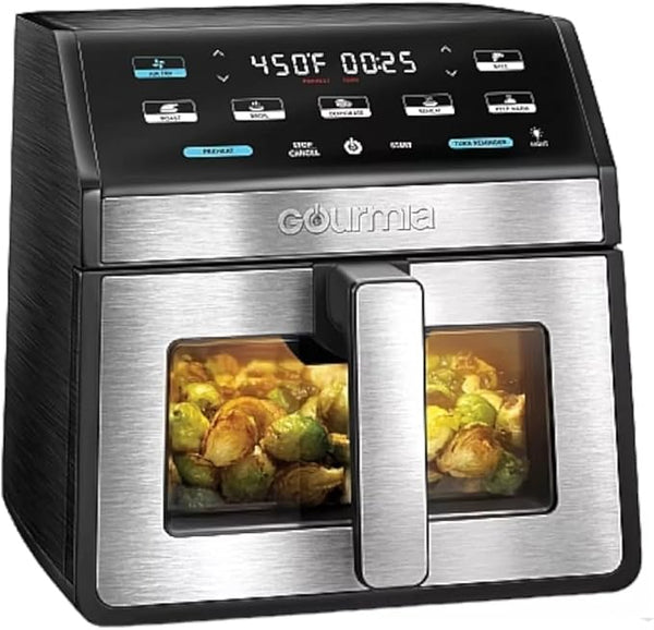 Gourmia GOURMIA – Digital Air Fryer, 7.5 Liter with Window and Light, Model GAF858 (Open Box)