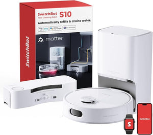 SwitchBot S10 – Robot Aspirateur et Laveur Intelligent avec Station Automatique (Boite ouverte)