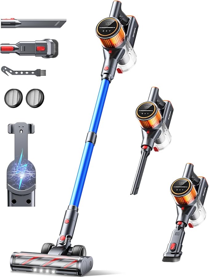 SunSare X9 – Cordless Stick Vacuum Cleaner with LED Display and Advanced Filtration (Open Box)