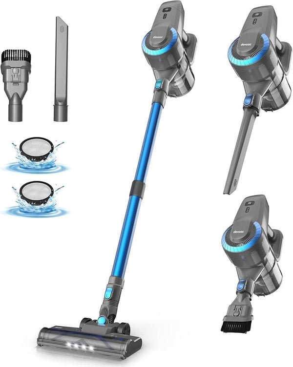 Devoac – Lightweight and Powerful Cordless Stick Vacuum Cleaner (Open Box)