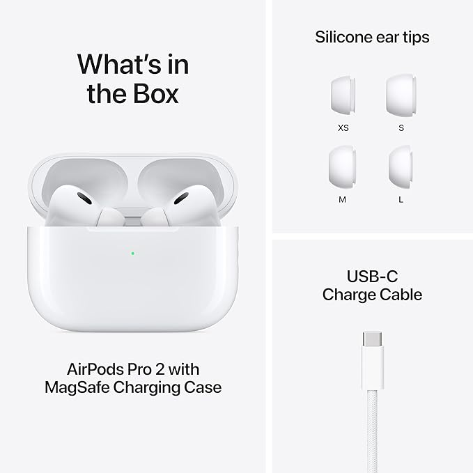 Apple AirPods Pro (2e génération) – Écouteurs sans fil Bluetooth avec USB-C (Boite ouverte)