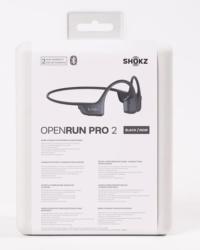 SHOKZ OpenRun Pro 2 – Bluetooth Bone Conduction Sports Helmet