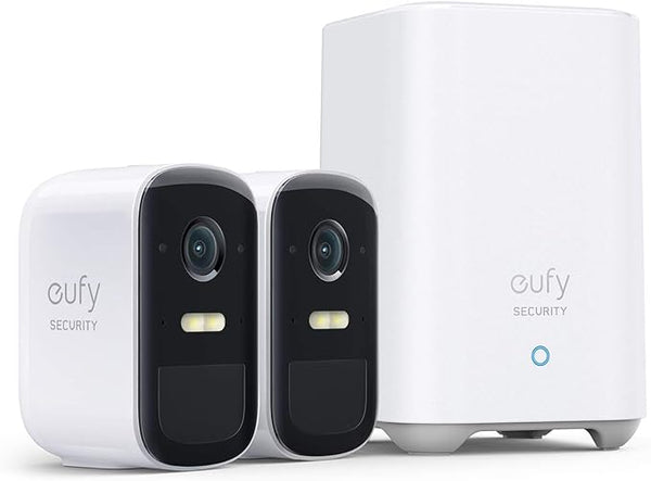 Eufy - Caméra de sécurité HD intelligente sans fil Cam2 x2 avec HomeBase (nouveau)