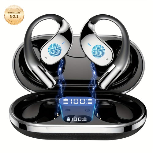 AI Translation Bone Conduction Headset, 6 Mics, 144 Languages