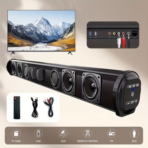 4D Surround Sound Subwoofer Speaker, Wireless and Wired, USB Plug and Play