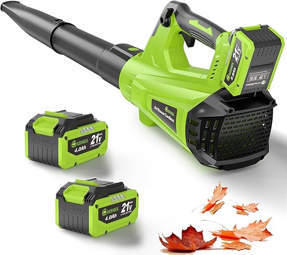 Souffleur de Feuilles Sans Fil Greener – Léger, Puissant et Rechargeable (boite ouverte)