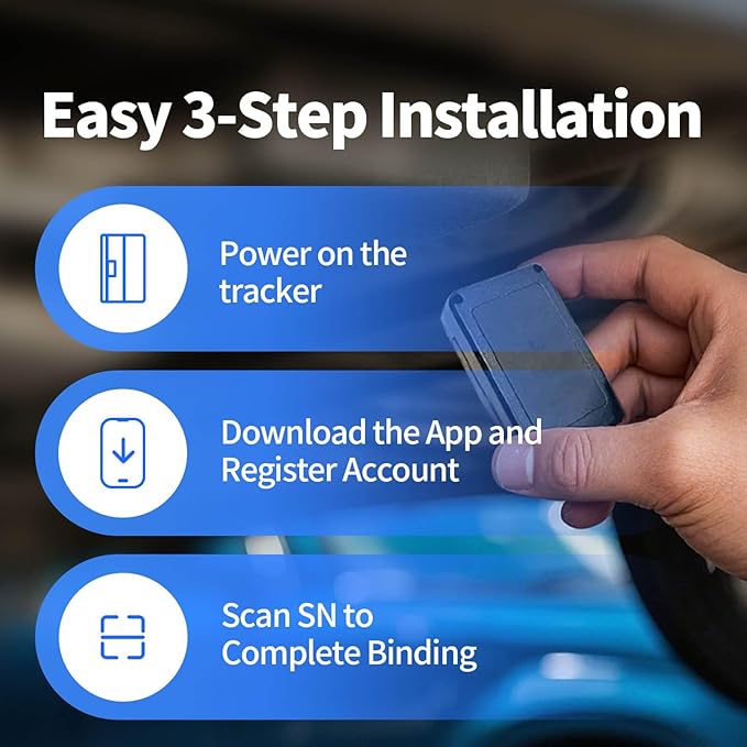VITALGLOW 4G GPS Tracker – No Subscription Required – SIM Card Included – Real-Time Tracking