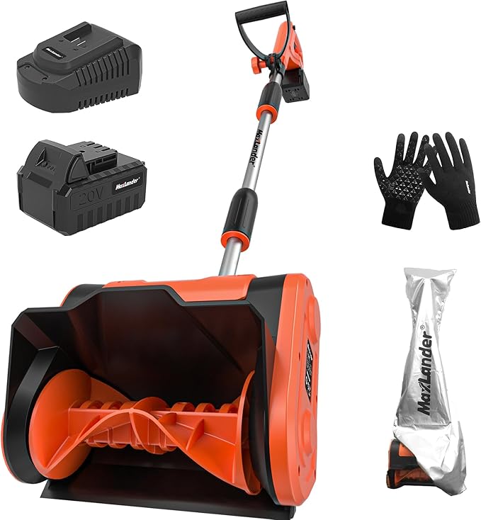 MaxLander 20V – 11-inch Cordless Rechargeable Snow Shovel (Open Box)