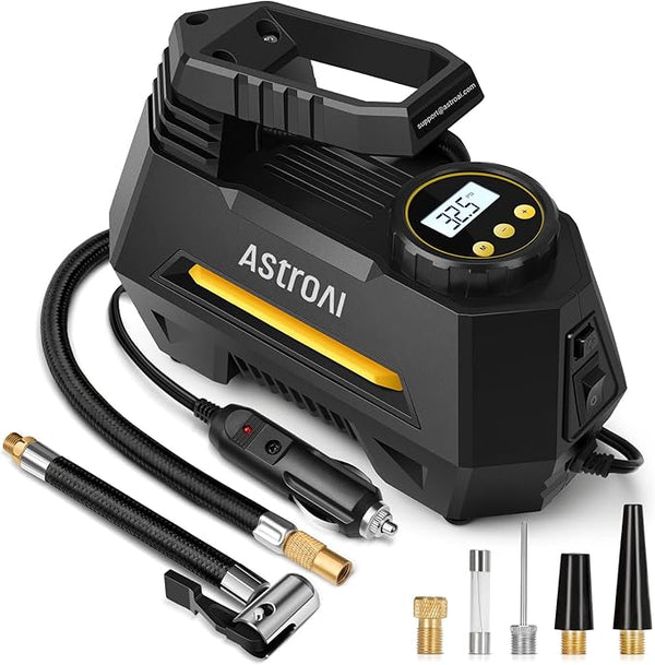 AstroAI Portable Car Air Pump – 35 L/min (CZK-3631) (Open Box)