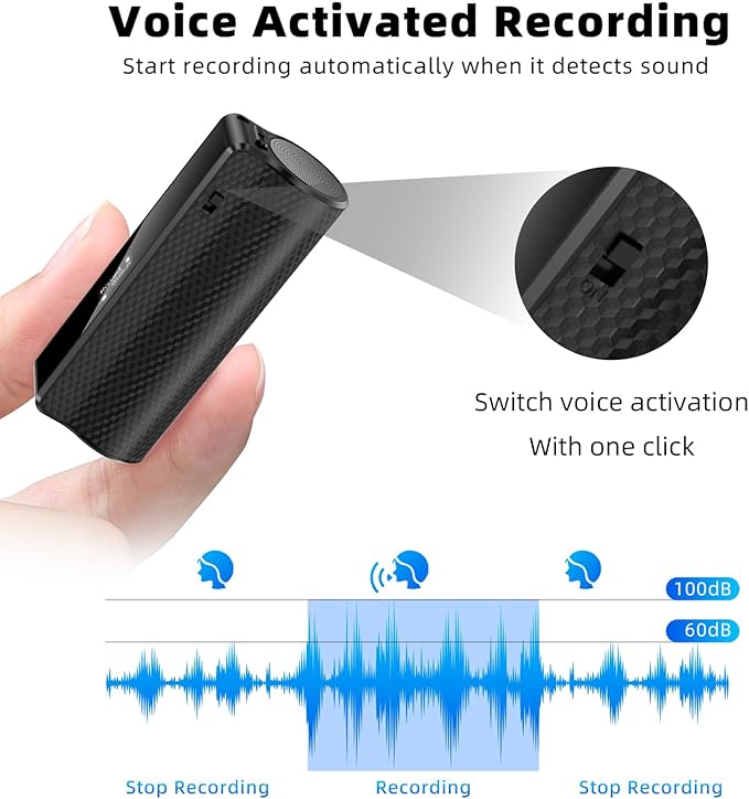 Z8Pro Mini Digital Voice Recorder – Rechargeable – Long Battery Life