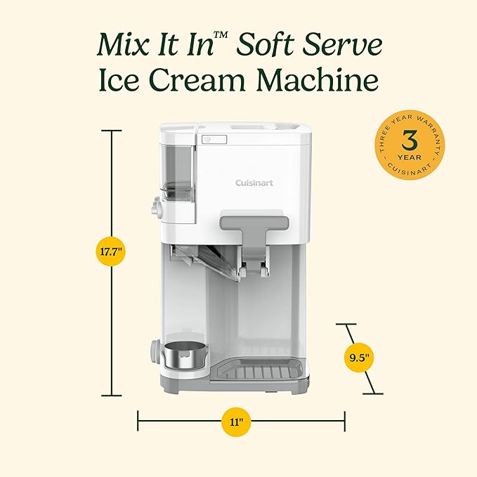 Cuisinart Machine à crème glacée molle  Mix It In (Boite ouverte jamais utilisé)
