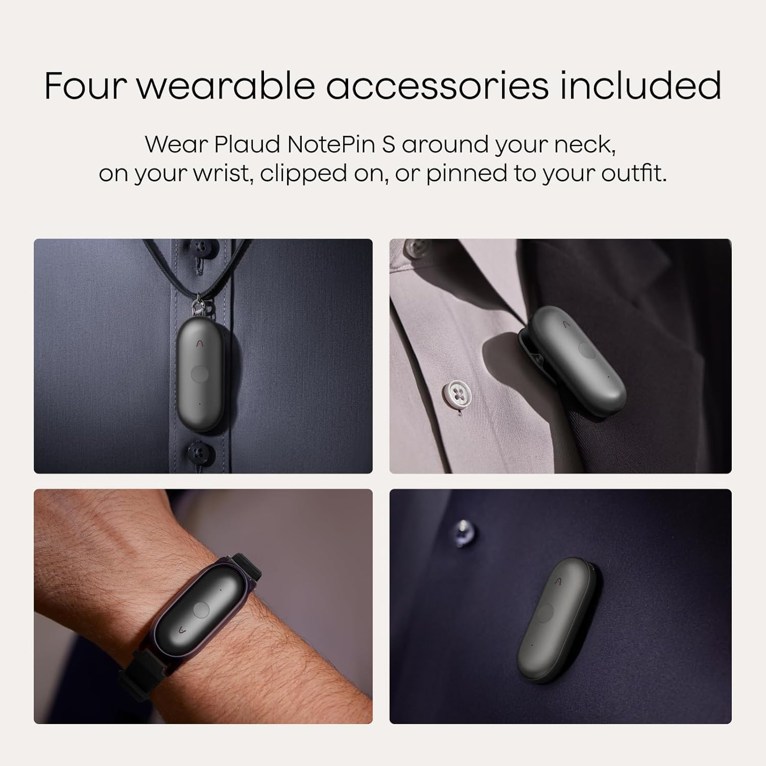 PLAUD NotePin Bundle Capsule Memory AI Portable Smart Recorder 