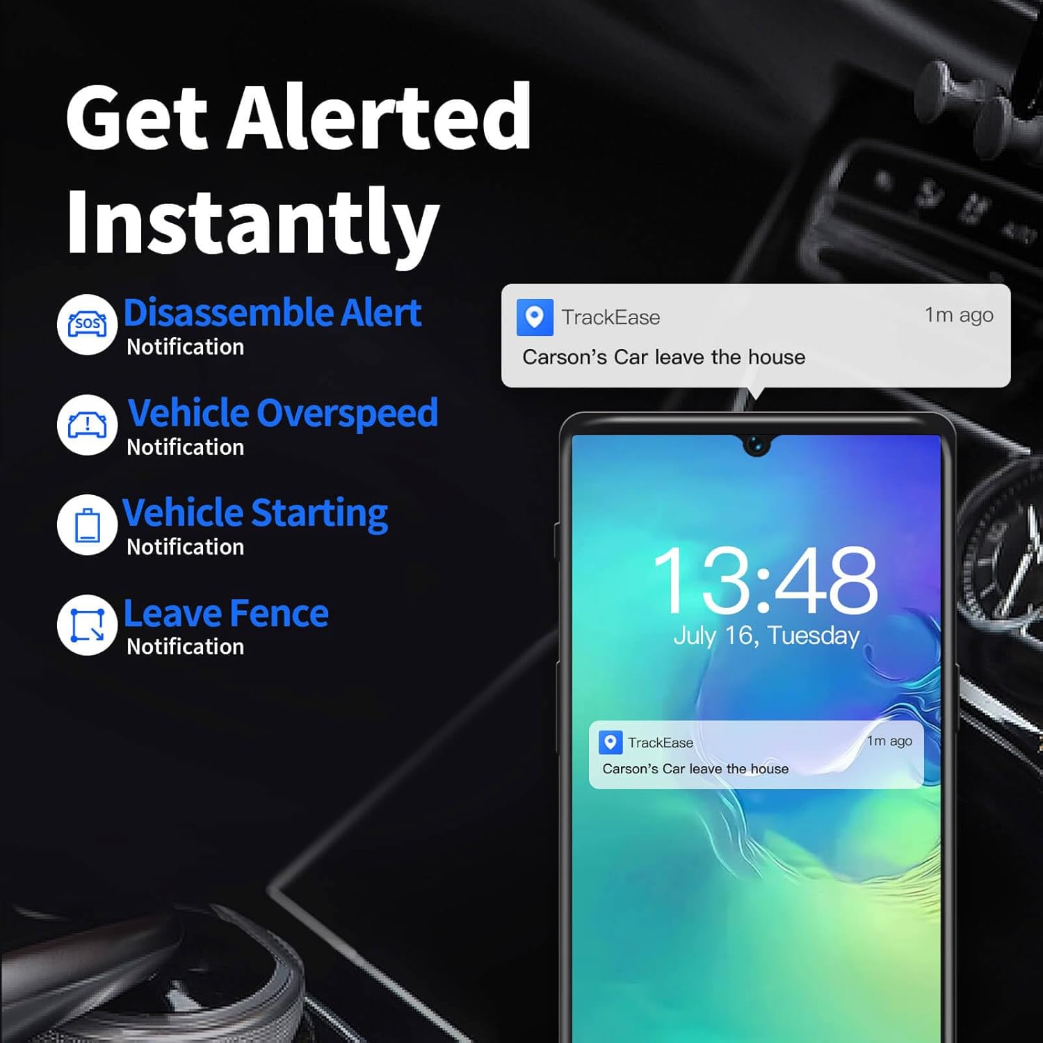 VITALGLOW 4G GPS Tracker – No Subscription Required – SIM Card Included – Real-Time Tracking