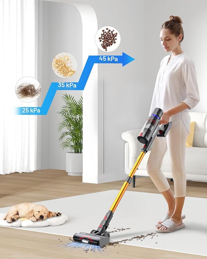 CAMIY GS-V05 – Powerful and Lightweight Cordless Stick Vacuum Cleaner (Open Box)