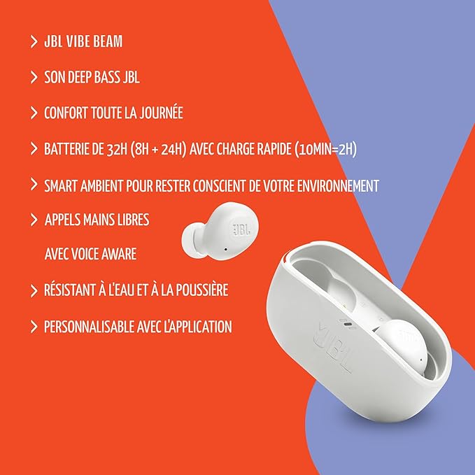 JBL Vibe Buds – True Wireless Earbuds with Deep Bass (Black)